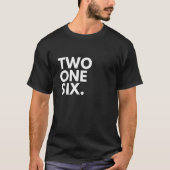 TWEE ÉÉN SIX Area Code 216 Cleveland OH Ohio USA T-shirt (Voorkant)