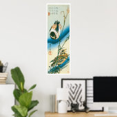 Twee eenden die zwemmen onder de riffen poster (Thuiskantoor)