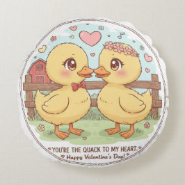 twee eenden en liefde, jij bent de kwak van mijn h rond kussen