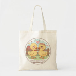 twee eenden en liefde, jij bent de kwak van mijn h tote bag