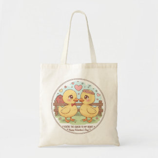 twee eenden en liefde, jij bent de kwak van mijn h tote bag