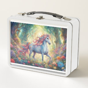 Twee eenhoorns metalen lunchbox