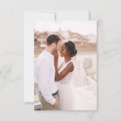 Twee Eenvoudige Foto's bewaren het Afbeelding van  Save The Date (Achterkant)