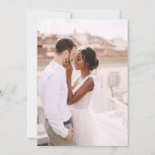 Twee Eenvoudige Foto's bewaren het Afbeelding van  Save The Date (Achterkant)