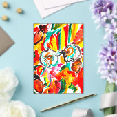 Twee egels spelen de herfst. acryl uitnodigingen (Insitu (Huwelijk))