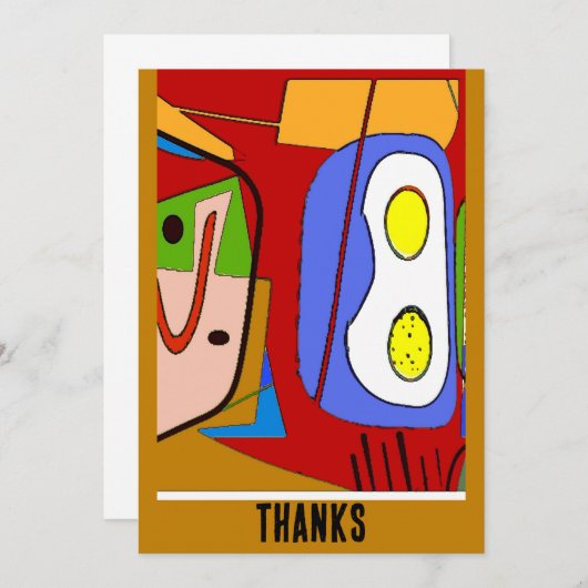 Twee eieren omhoog Abstract (Voorkant / Achterkant)