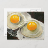 TWEE EIEREN REALISME ARTWORK BRIEFKAART (Voorkant / Achterkant)
