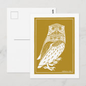 Twee Eigenaars (1921) van Julie de Graag Woodcut Briefkaart (Voorkant / Achterkant)