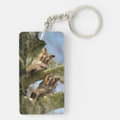 Twee Eigenaars in de Bossen, vogels, Sleutelhanger (achterkant)