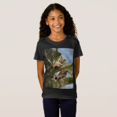 Twee Eigenaars in de Bossen, vogels, wilde dieren T-shirt (Voorkant volledig)