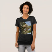 Twee Eigenaars in de Bossen, vogels, wilde dieren T-shirt (Voorkant volledig)