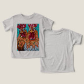 Twee eigenzinnige hanen (Ontwerp Voorkant & Achterkant)