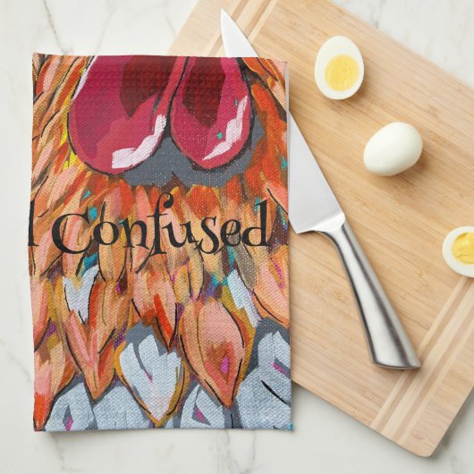 Twee eigenzinnige hanen theedoek (Quarter Fold)