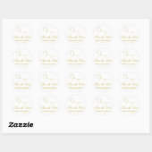 Twee Elegant Gold Hearts | Weddenschap "Save the D Ronde Sticker (Vel)