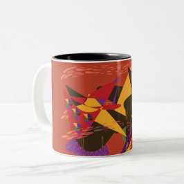 Twee elegante zwarte vrouwen tweekleurige koffiemok