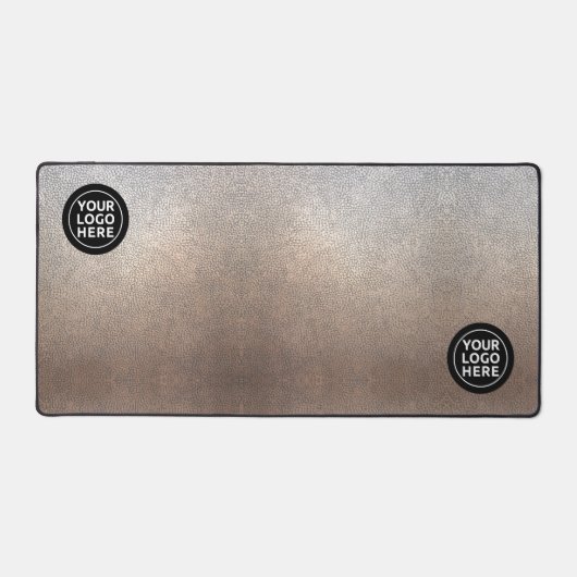 Twee emblemen Professionele Faux Lederen Computer Bureaumat (Voorkant)