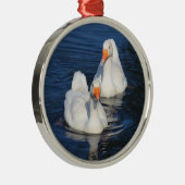 Twee Emden Geese II Metalen Ornament (Rechts)