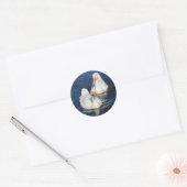 Twee Emden Geese II Ronde Sticker (Envelop)