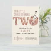 Twee en twee keer zo Schattigee 2e verjaardag uitn Kaart (Staand voorkant)