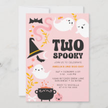 TWEE ENGE Cute en Moderne Roze Geest Uitnodiging