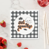 Twee enge Halloween 2de verjaardag Servet (Insitu)