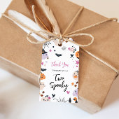 Twee enge Halloween Cadeaulabel