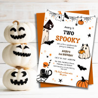 Twee enge verjaardagsfeest voor Halloween met gees