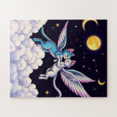 Twee engelachtige katten voor kinderen legpuzzel (Horizontaal)