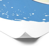 Twee engelen die op de wolken zitten poster (Hoek)