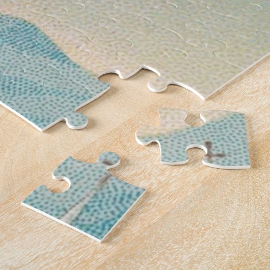 Twee engelen draag een klein kind legpuzzel (Zijkant)