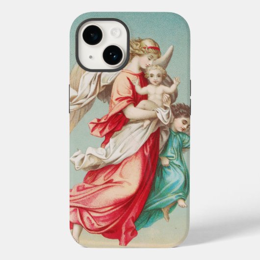 Twee engelen dragen een klein kind Case-Mate iPhone case (Achterkant)