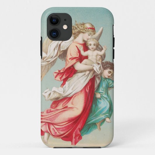 Twee engelen dragen een klein kind Case-Mate iPhone case (Achterkant)