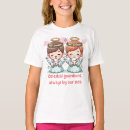 Twee engelen, hemelse bewakers. t-shirt
