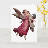 Twee engelen in vlucht kaart (Gele Bloem)