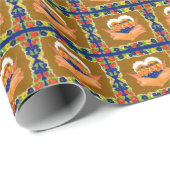 twee engelen zingen cadeaupapier (Rol Hoek)