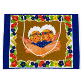 twee engelen zingen groot cadeauzakje (Voorkant)