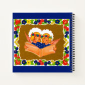 twee engelen zingen notitieboek (Achterkant)