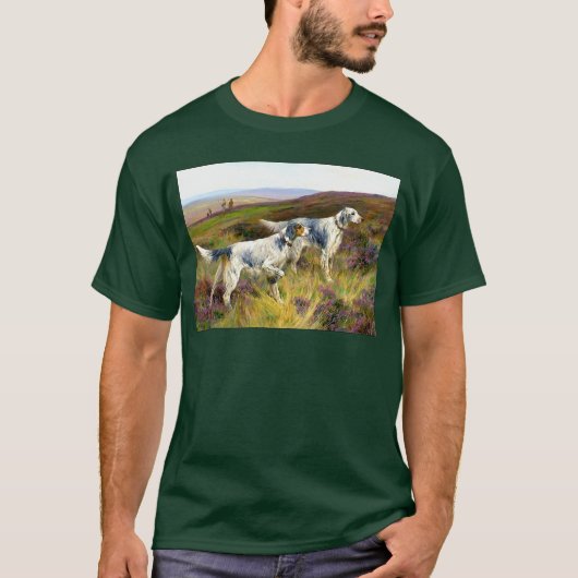Twee Engelse zetters in een Field - Arthur Wardle T-shirt (Voorkant)