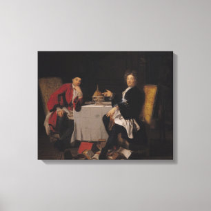 Twee Epicureans Canvas Afdruk