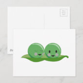 Twee erwten briefkaart (Voorkant / Achterkant)