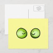 Twee erwten briefkaart (Voorkant / Achterkant)
