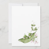 Twee Erwten in de Pod Twin Baby shower Kaart (Achterkant)