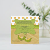 Twee erwten in een Aanvraag van de Douane van het  Kaart (Staand voorkant)