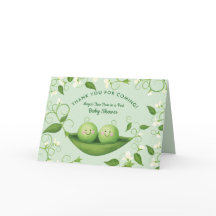 Twee erwten in een Baby shower