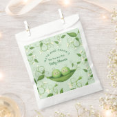 Twee erwten in een Baby shower Bedankzakje (Geknipt)