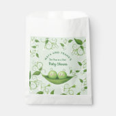 Twee erwten in een Baby shower Bedankzakje (Voorkant)