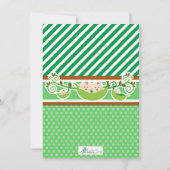 Twee erwten in een Baby shower met twee potten Bedankkaart (Achterkant)