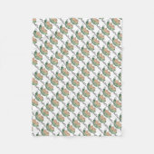 Twee erwten in een dubbele dop fleece deken (Voorkant)