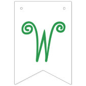 Twee erwten in een dubbele dop vlaggetjes (Tweede vlag)