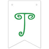 Twee erwten in een dubbele dop vlaggetjes (Eerste vlag)